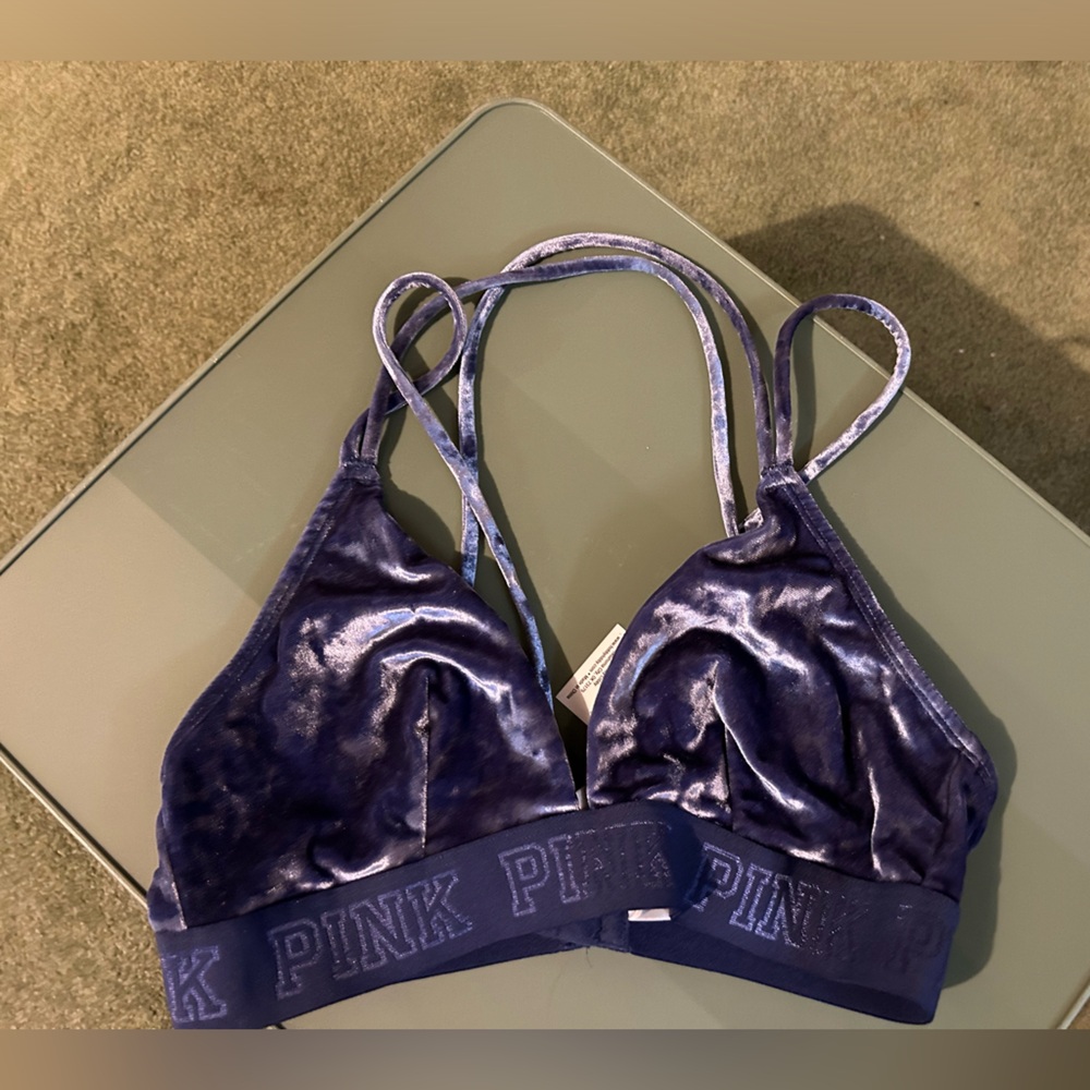 PINK Victoria's Secret Velvet Bralette